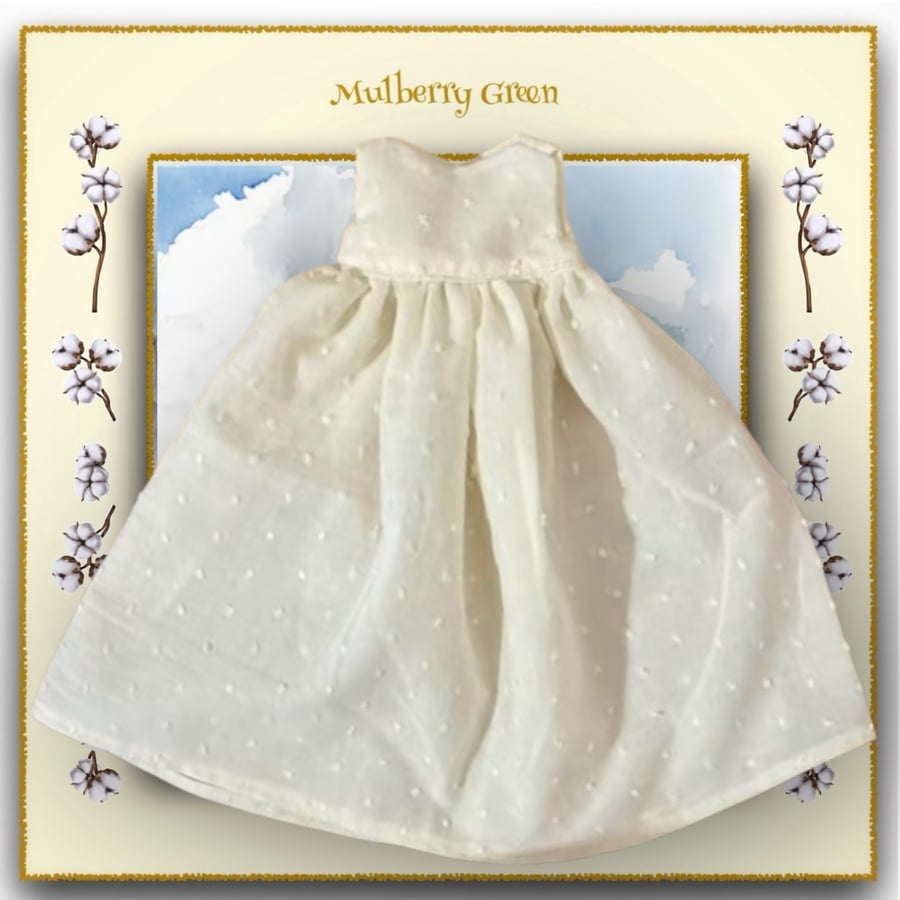 Regency Style Nightdress in Swiss Dot Muslin