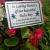 Personalised Baby Child Memorial Plaque Baby Grave Ornament Grave Plaque