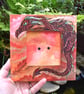 Pyrography Sunset Cloud Dragon Wood Frame