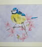 Original Blue Tit Painting - Image 3