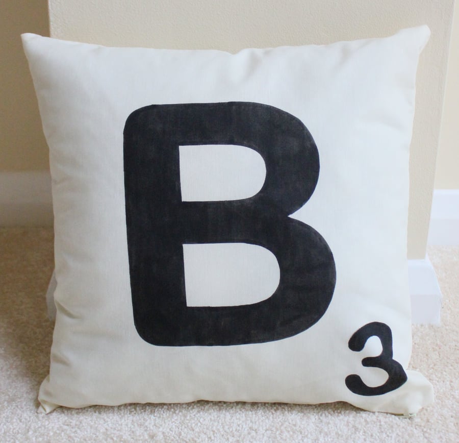 Personalised Scrabble Letter Cushion