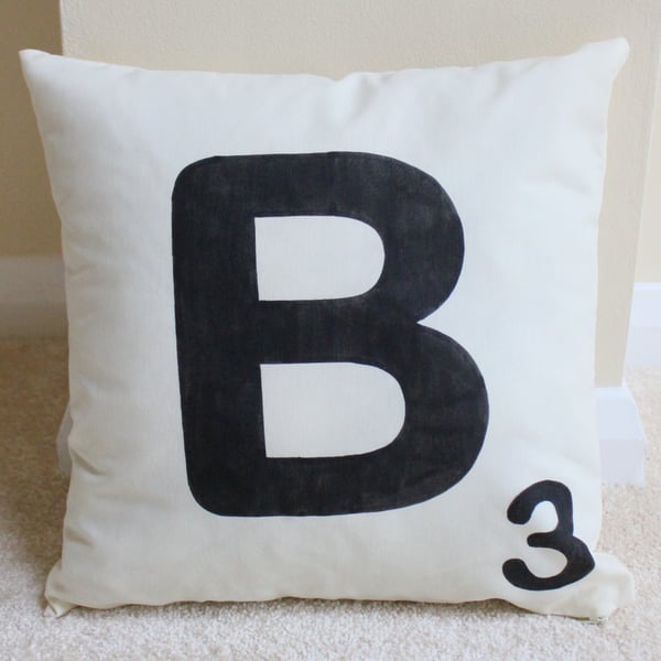 Personalised Scrabble Letter Cushion