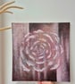 Original textured painting,  Abstract flower, Wall art 16x16 inches  - Image 5