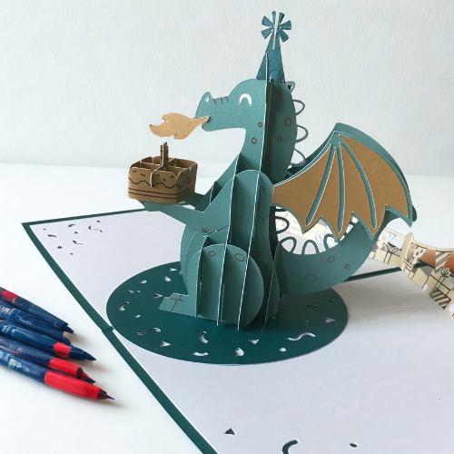 Pop up Party Dragon Card