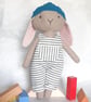 Linen rabbit, Stuffed bunny, Heirloom gift, Softy, Rag doll - Image 7