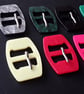 1930's Vintage Casein Buckles in Khaki and Hunter Green only - Image 2