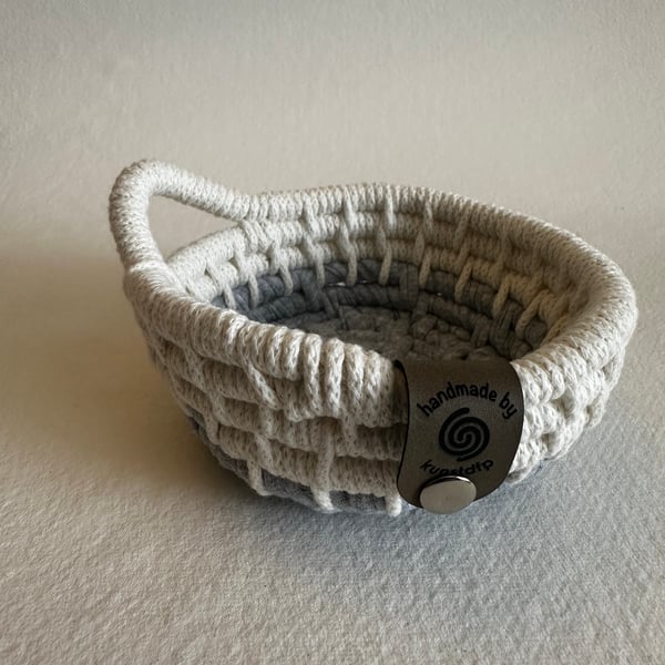 Small hand coiled basket