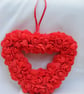 Handmade Red Roses Wreath