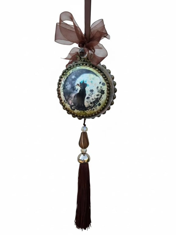 Hand-made "Magic of the Witch" Bauble – Dual-Sided Ornament