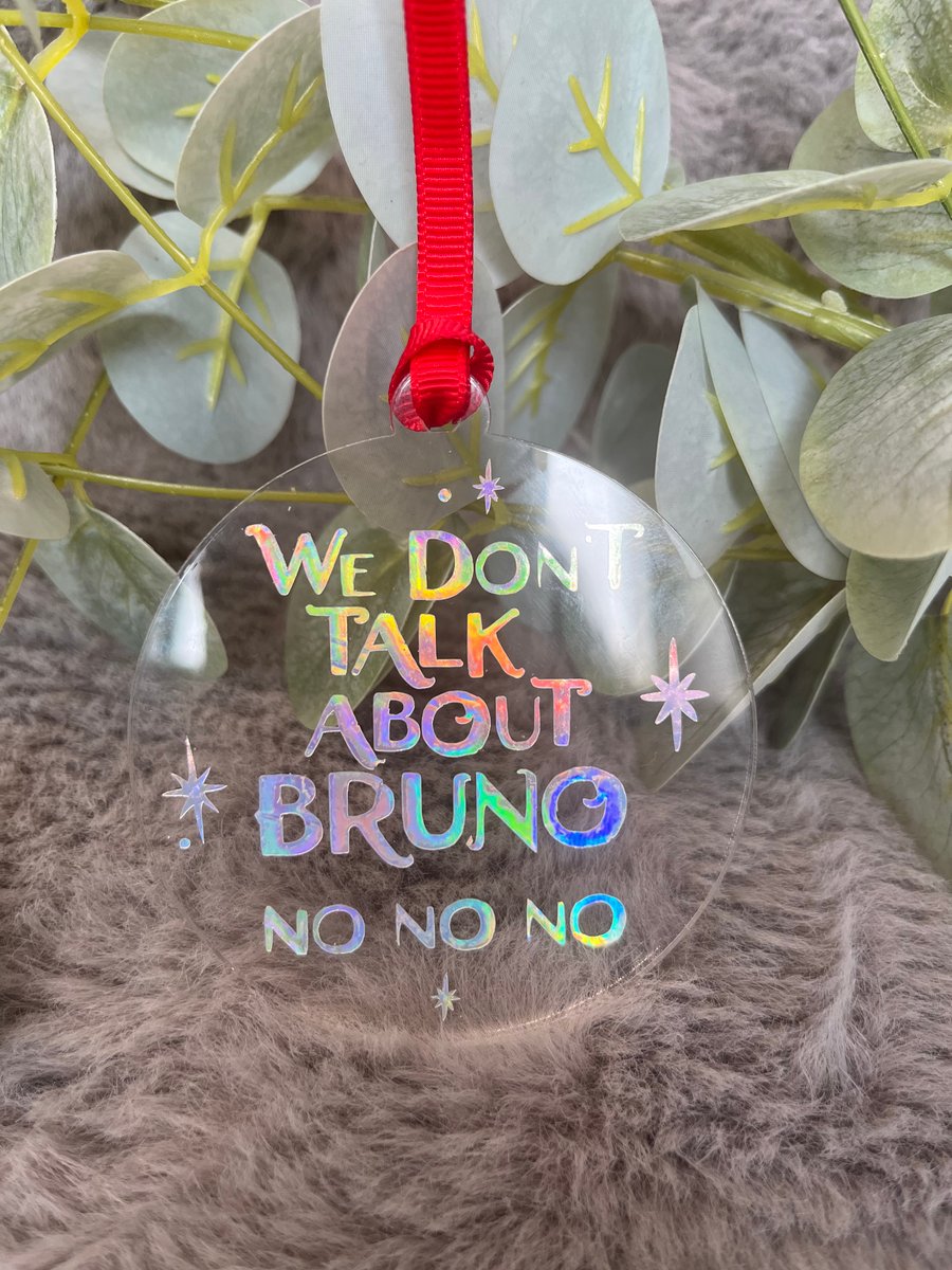 Encanto inspired Christmas Tree Decoration, We don't talk about Bruno. 