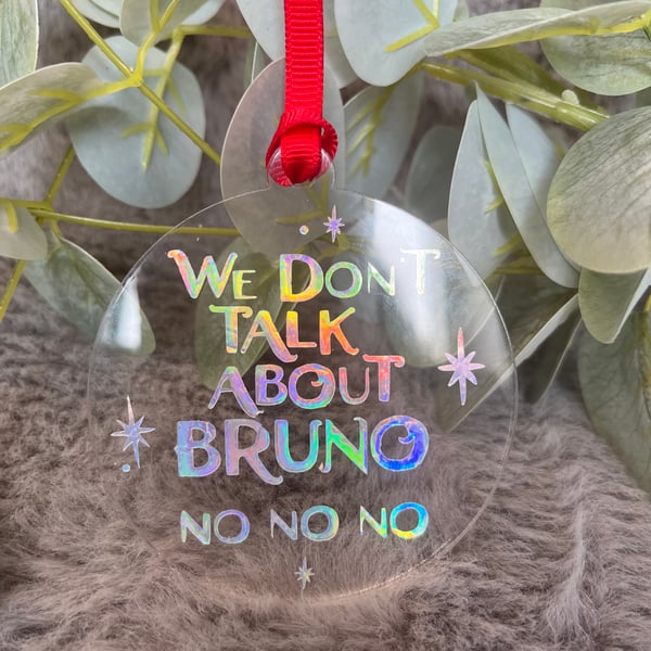 Encanto inspired Christmas Tree Decoration, We don't talk about Bruno. 
