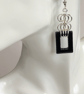 Black Agate Chainmaille Earrings  - Image 10