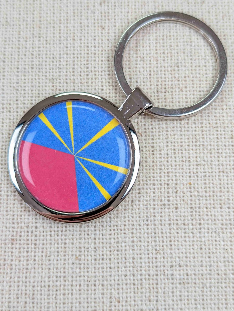 Reunion Flag Keyring