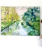 Springtime  River Landscape Original Oil Painting - Image 2