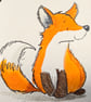 Hand watercoloured gift tags from Penny Black stamps - foxes - Image 3