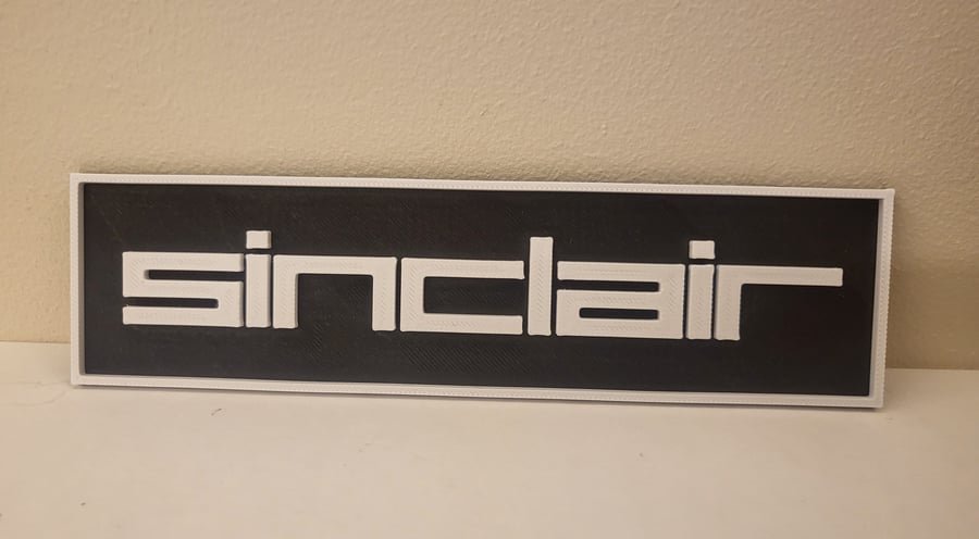 Sinclair ZX Spectrum Computer 3D Logo Sign Vintage Computing - Free Postage!