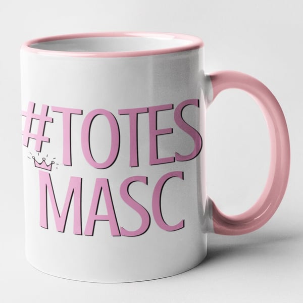 Hashtag Totes Masc Mug Pride Gay Joke Funny Novelty Gift Gay Humour Present LGBT