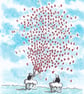 'Penguins of Love' an A4 sized original artwork - Image 1