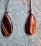 Red Tiger iron Teardrop Pendants