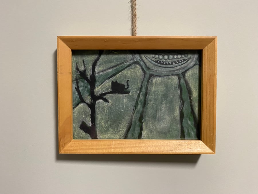 ‘Sun Basking’ in wood frame