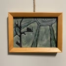 ‘Sun Basking’ in wood frame