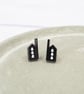Titanium studs Tin mine house stud earrings - Cornwall - Cornish - Kernow  - Image 2