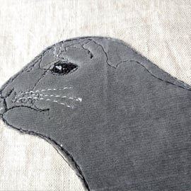 Seal Embroidered Portrait