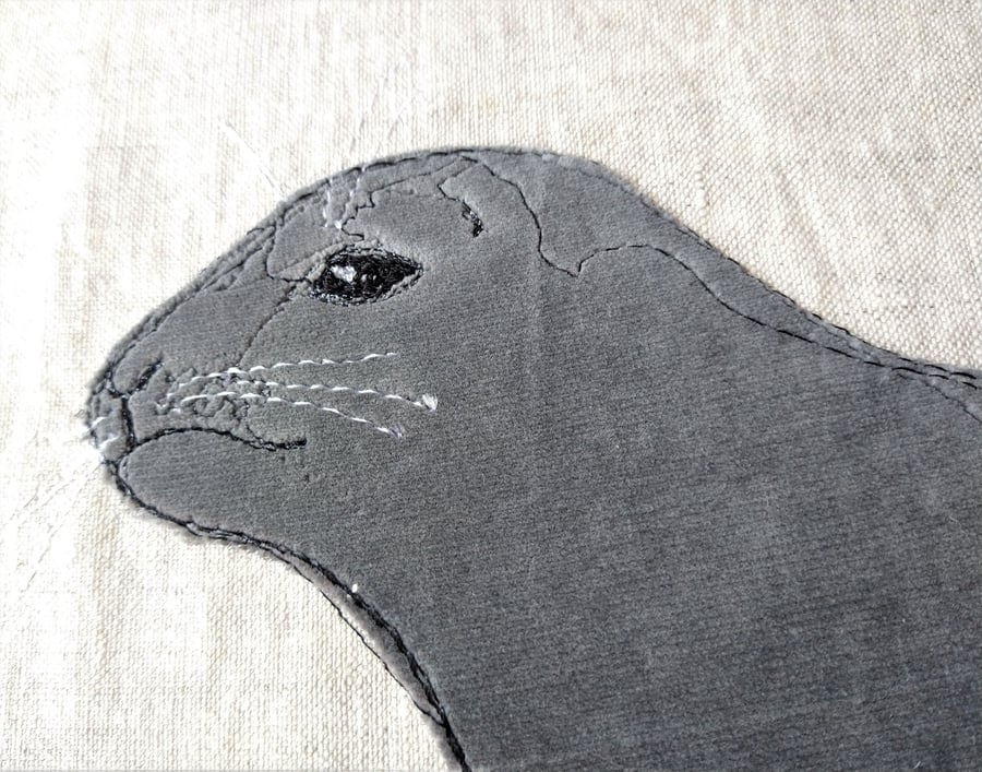 Seal Embroidered Portrait