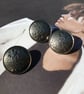 78" 22.4mm 36L Crest Military Buttons Antique Silver x 6 Buttons - Image 2