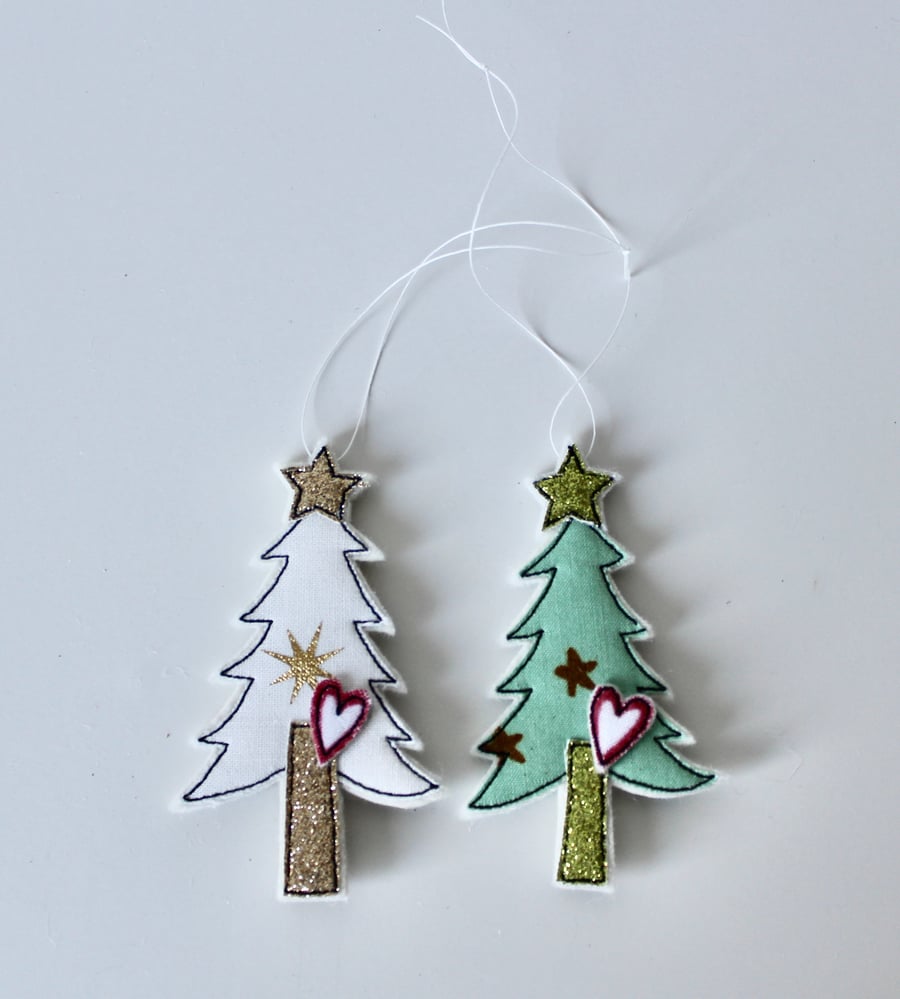 'Two Little Trees' - Hanging Decoration