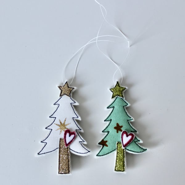 'Two Little Trees' - Hanging Decoration