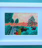 Framed Allotment Picture, Vegetable Gardening Art Print, Christmas Gift, Nature - Image 1