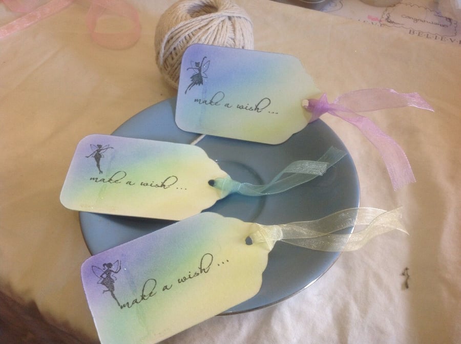 Make A Wish Cool - Fairy Tags - Set of 10