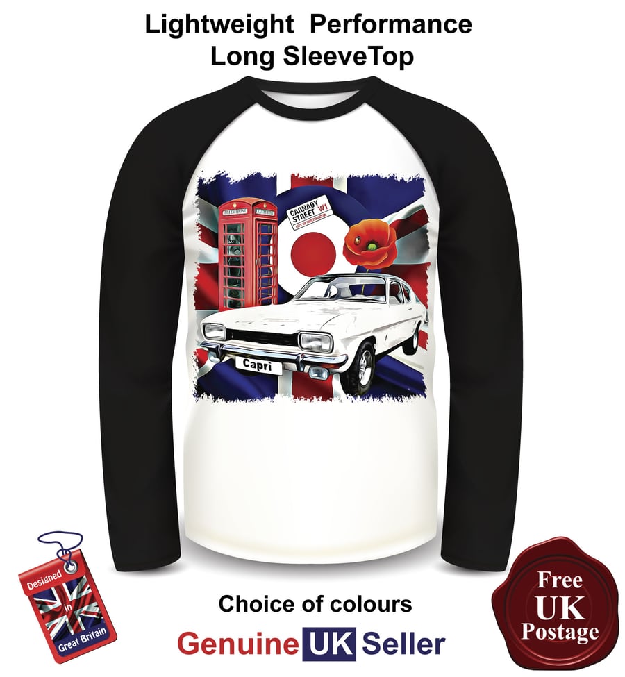 Capri MK1, Capri Long Sleeve Mens T Shirt, Capri MK1 Mens Top