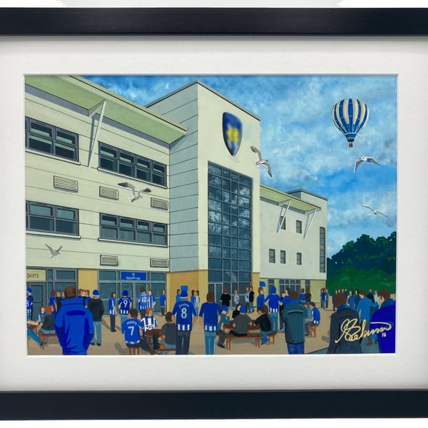 Colchester Utd F.C, Colchester Community Stadium. High Quality Framed Art Print
