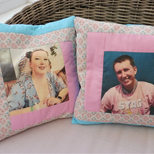 Personal photo cushion made to order