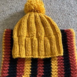 Chunky bobble hat