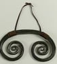 Forged Steel Scroll - Wall Sculpture - Image 6