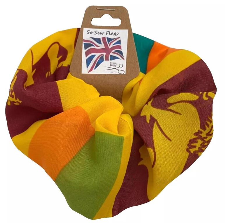 Sri Lanka Flag Hair Scrunchie Scrunchies Accessory Band Elastic