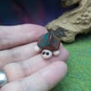 Tiny variegated tortoise 'Lenni' OOAK Sculpt by artist Ann Galvin Gnome Village