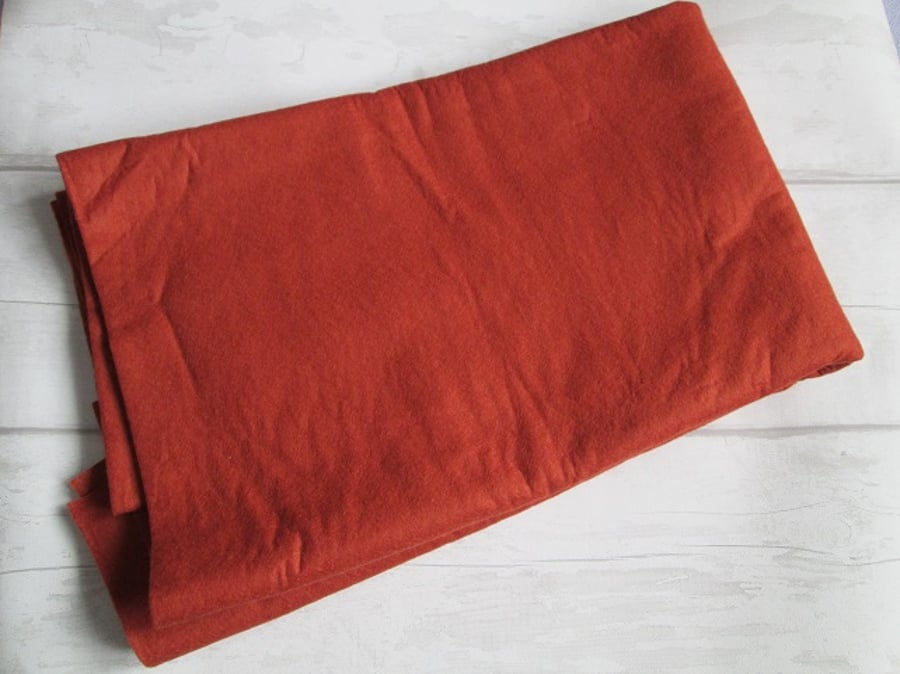 One Metre Terracotta Felt - 180 cm wide