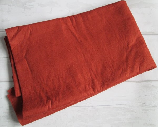 One Metre Terracotta Felt - 180 cm wide