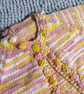 16" Multi Coloured Baby Bobble Edged Cardigan - Image 2