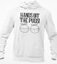 Hands OFF The PUDS - Funny Rude Novelty Christmas HOODIE Funny Christmas gift - Image 2
