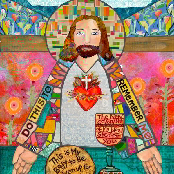 Mixed Media Art Do This in Memory of Me