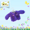 Purple Cardigan to fit the Little Hugs dolls 