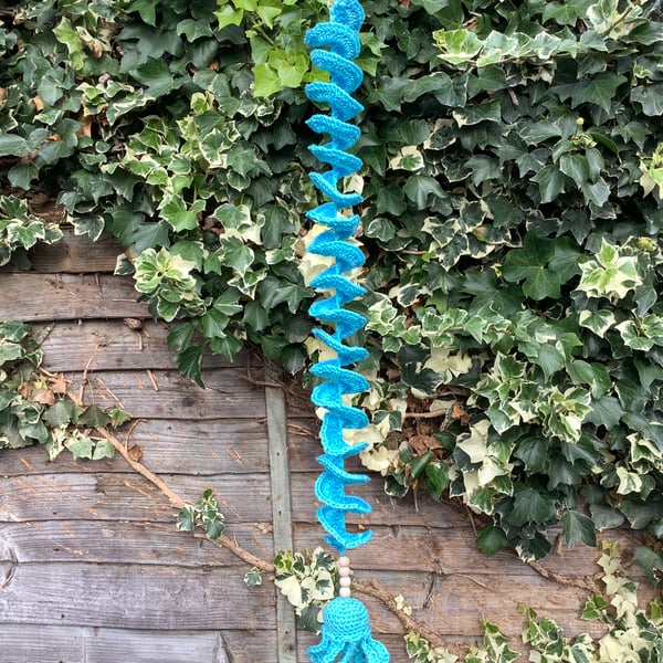 Crochet Wind Spinner with an Octopus