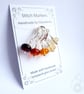 Lampwork Stitch Markers - Amber Gradient - Image 1