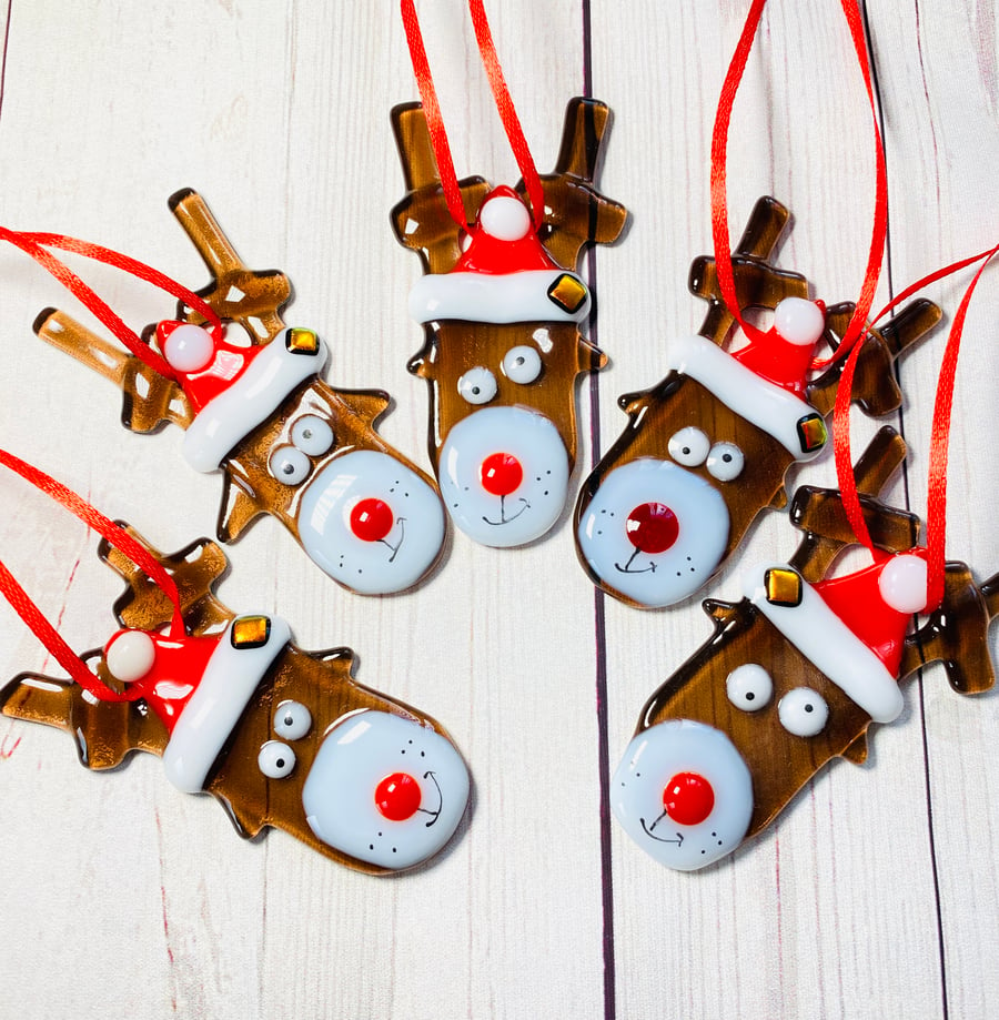 Tipsy Christmas reindeer Christmas decorations 