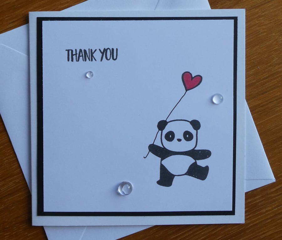 Thank You Card - Panda